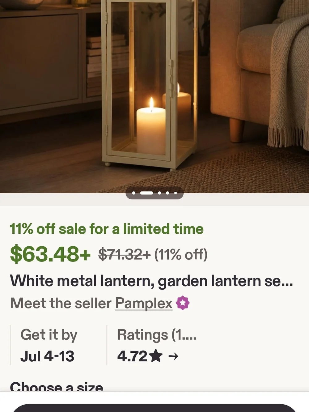 Big Lantern/Candle Holder